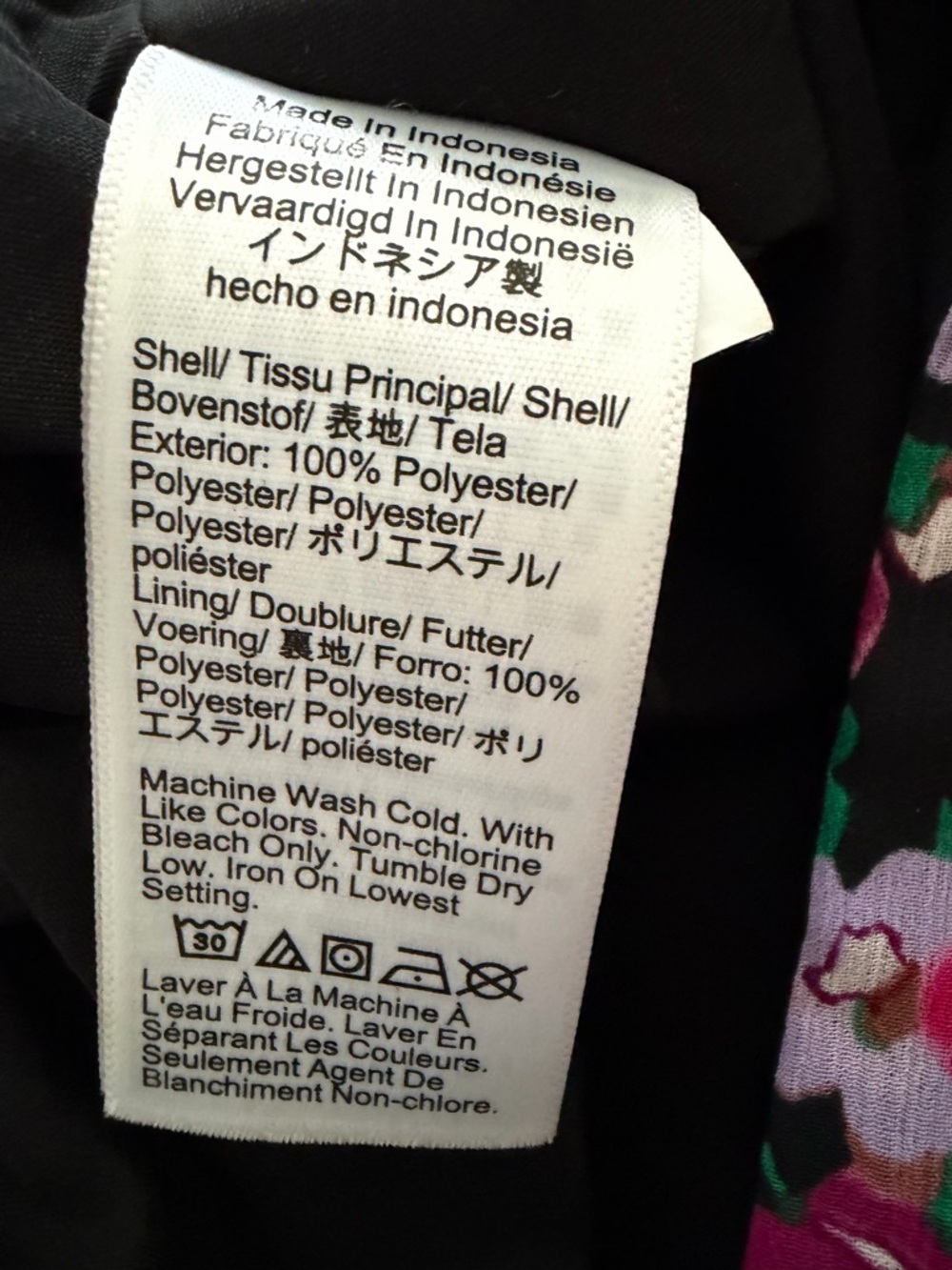 J. Crew Factory Pink and Black Floral A-line Midi Skirt - Picture 8 of 9